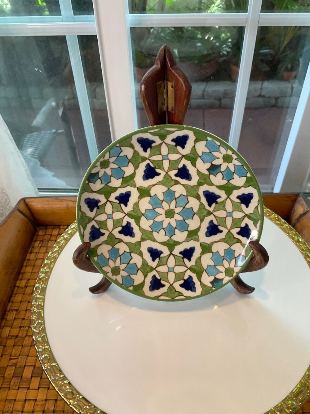 William Sonoma 6-1/2” Colorful Moroccan Plate